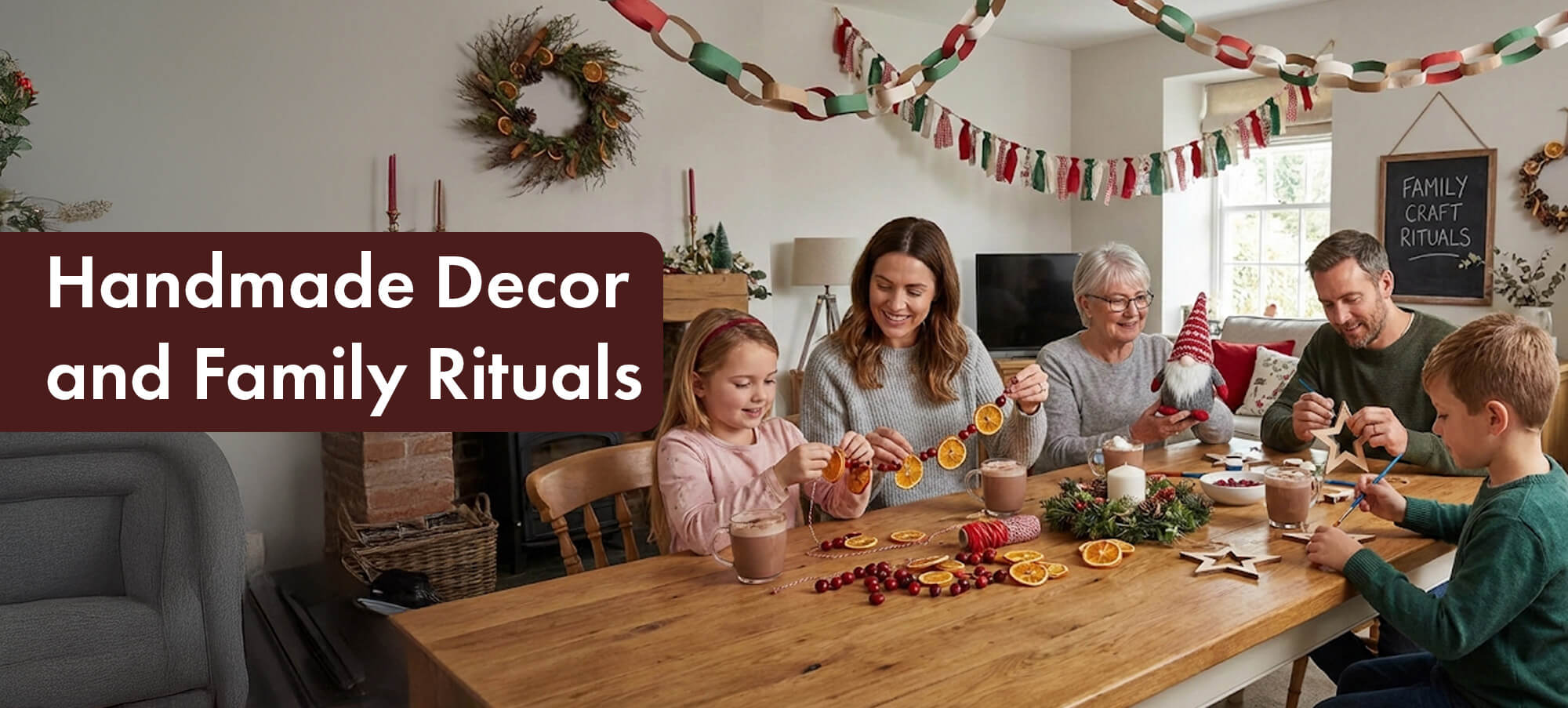 Handmade Christmas Decor With Family Craft Rituals