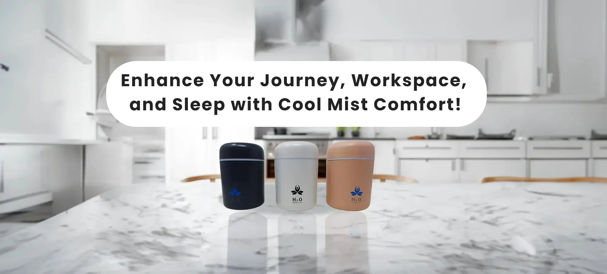 Ultrasonic Cool Mist Humidifier - Your Silent Companion Against Winter Dryness, Anywhere You Go!