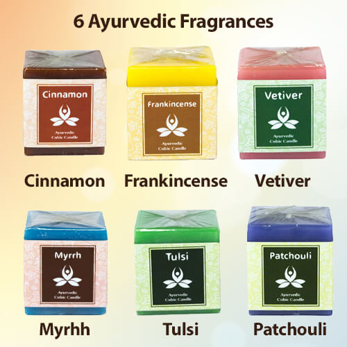 Frankincense Ayurvedic Cubic Candle