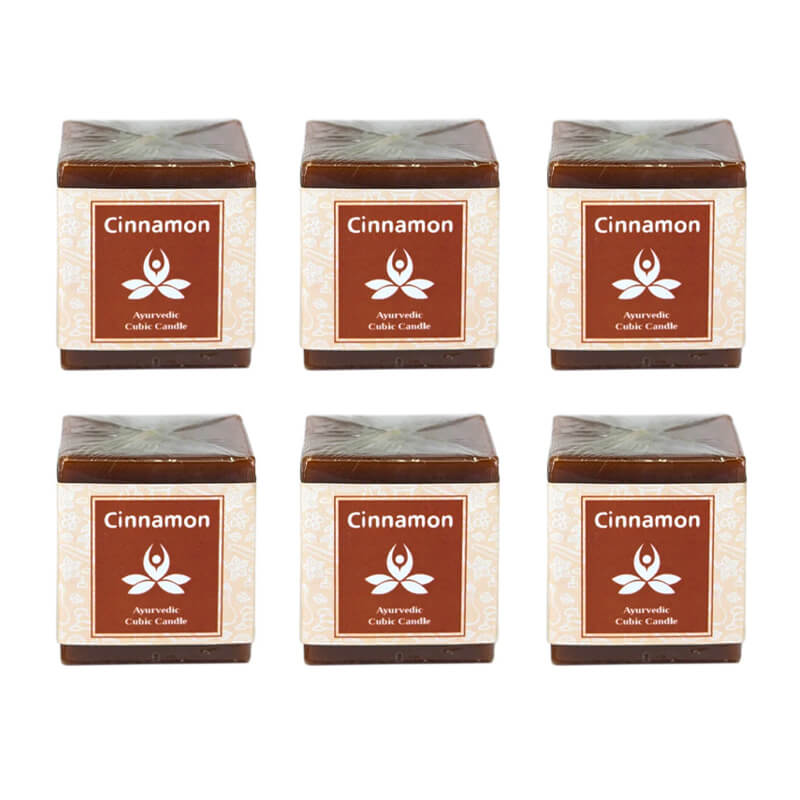 Cinnamon Ayurvedic Cubic Candle