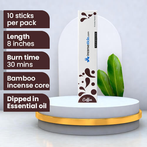 Coffee Incense 8" inch 10 Sticks