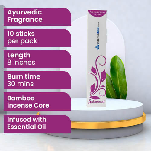 Jatamansi Incense 8" 10 Sticks