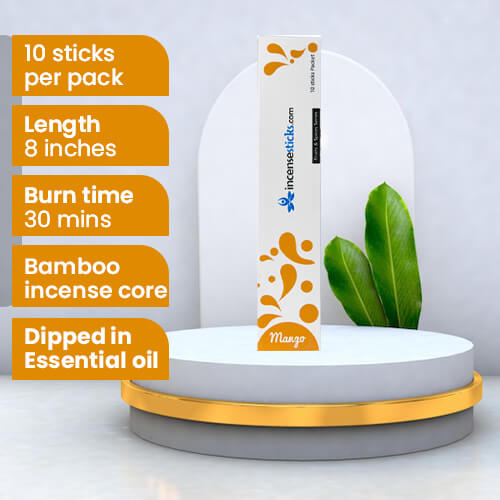Mango Incense 8" inch 10 Sticks