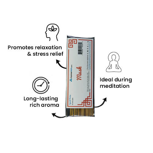 Musk Incense 8" 50 Sticks