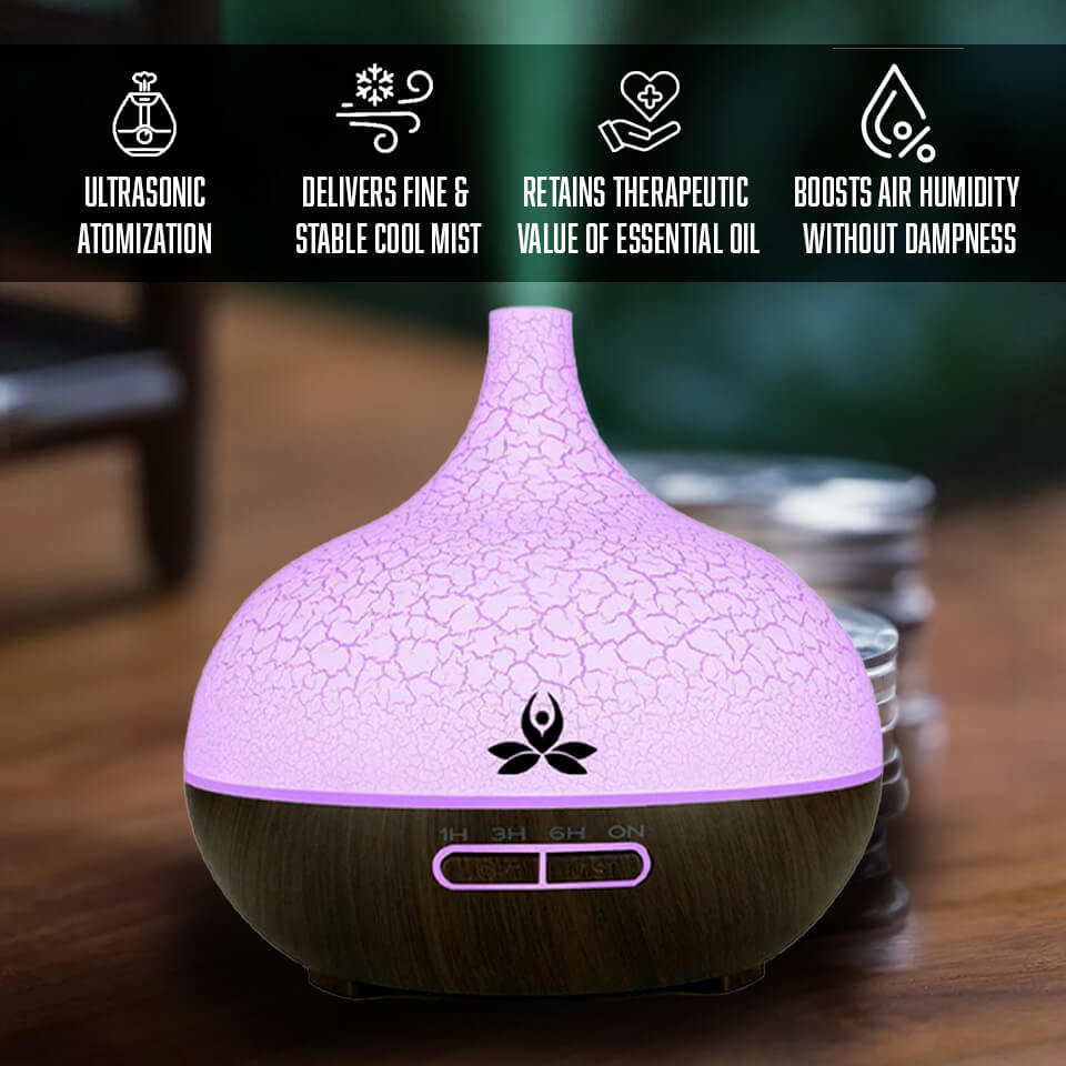 Multipurpose Essential Oil Diffuser With Light (Tejas)