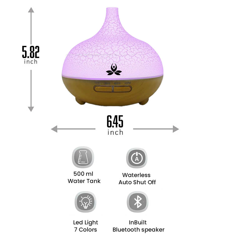Multipurpose Essential Oil Diffuser With Light (Tejas)