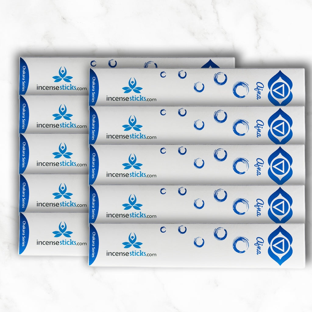Ajna Incense 8" inch 12 Sticks Chakra incense 10 Packs