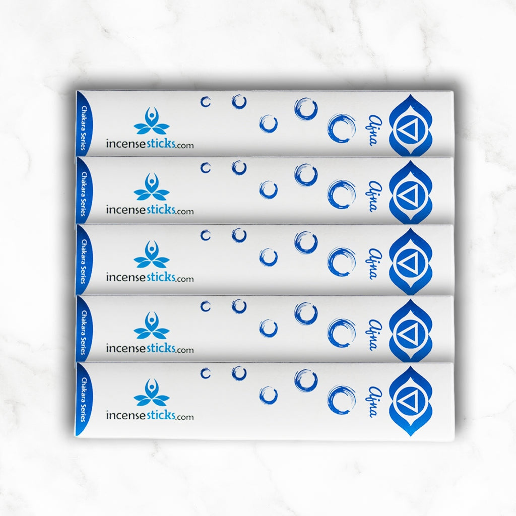 Ajna Incense 8" inch 12 Sticks Chakra incense 5 Packs