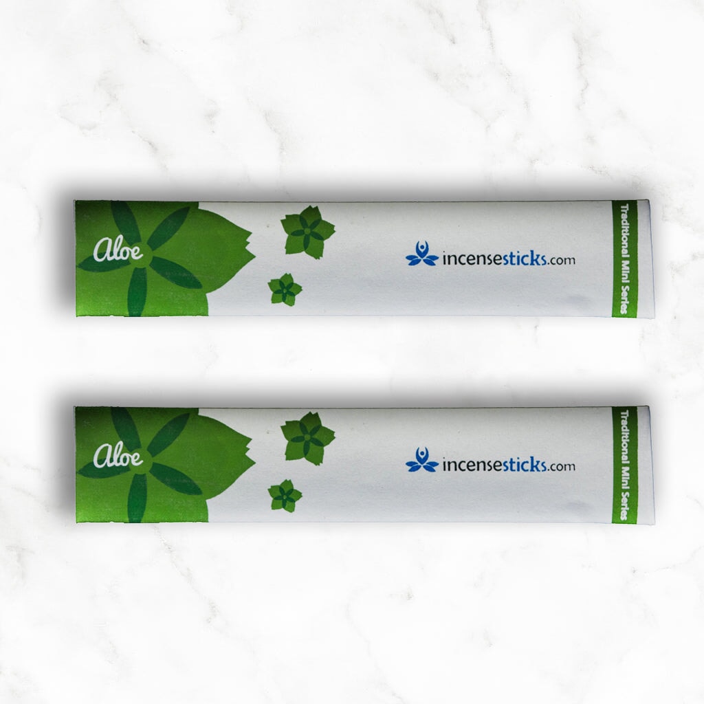 Aloe Incense 8" 10 Sticks Traditional Incense 2 Packs