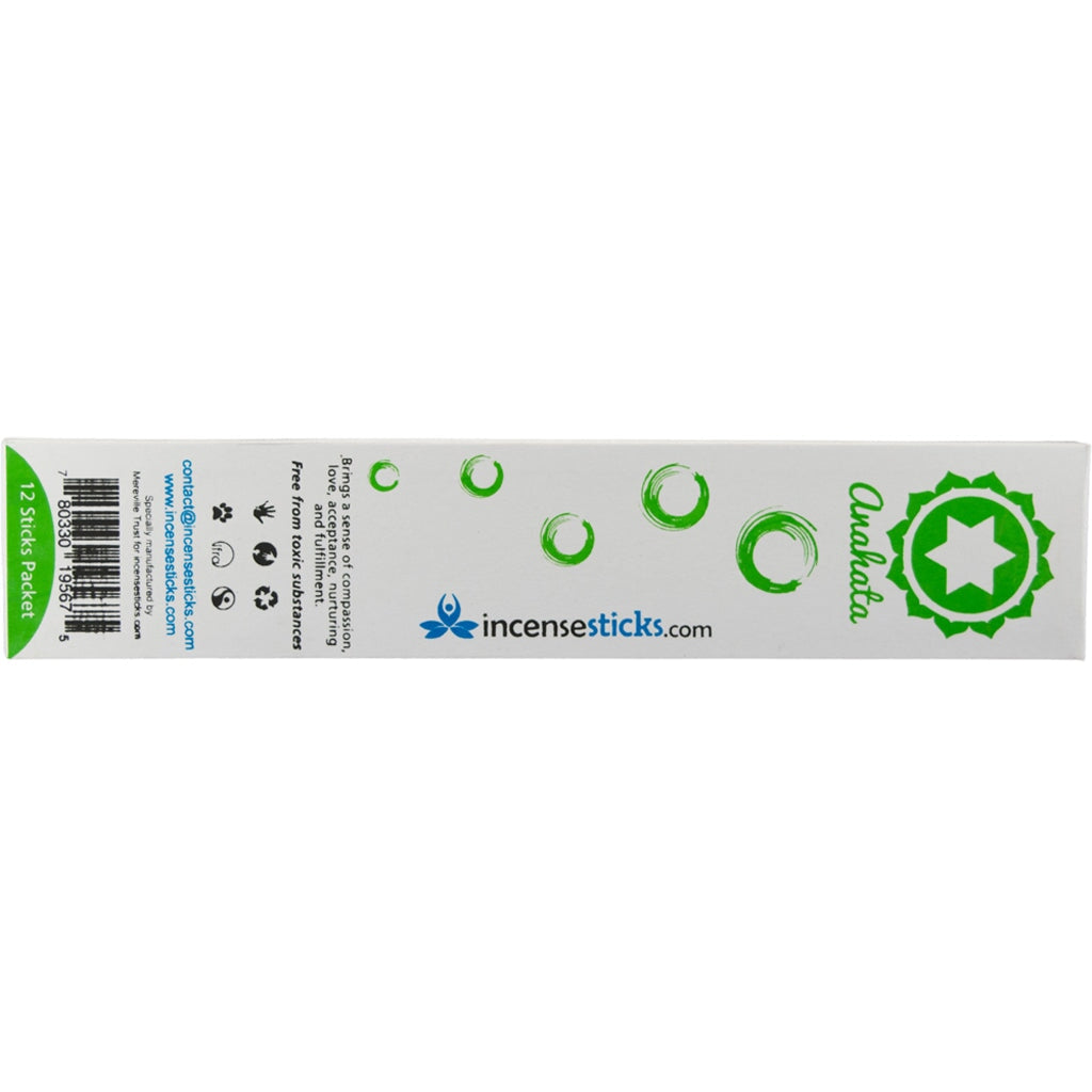 Anahata Incense 8" inch 12 Sticks Chakra incense