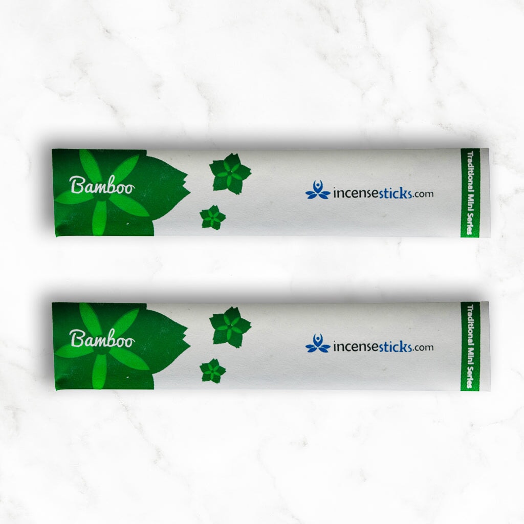 Bamboo Incense 8" 10 Sticks Traditional Incense 2 Packs