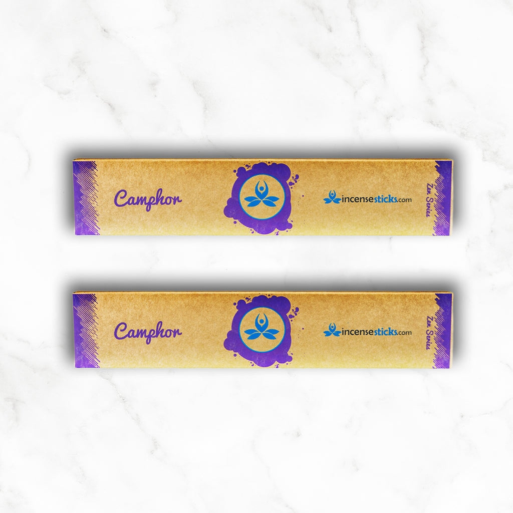 Camphor Incense 8" inch 12 Sticks Zen Incense 2 Packs