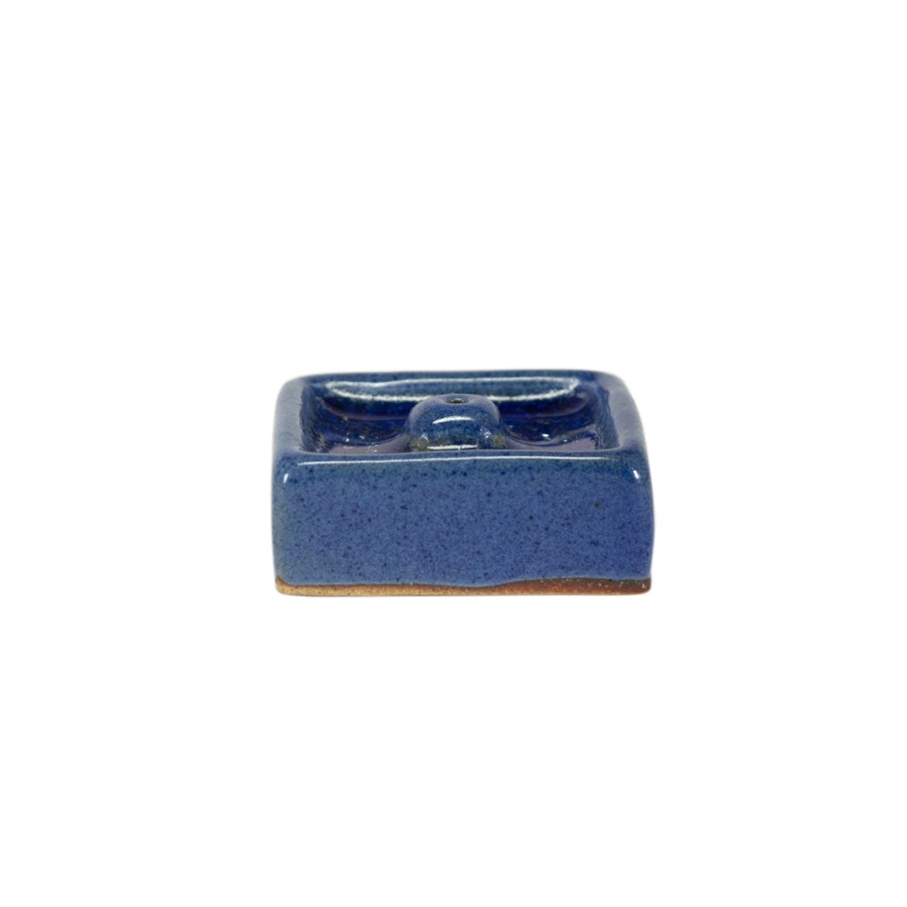 Ceramic Crystal Incense Holder – Square Ceramic with Crystal Incense Holder