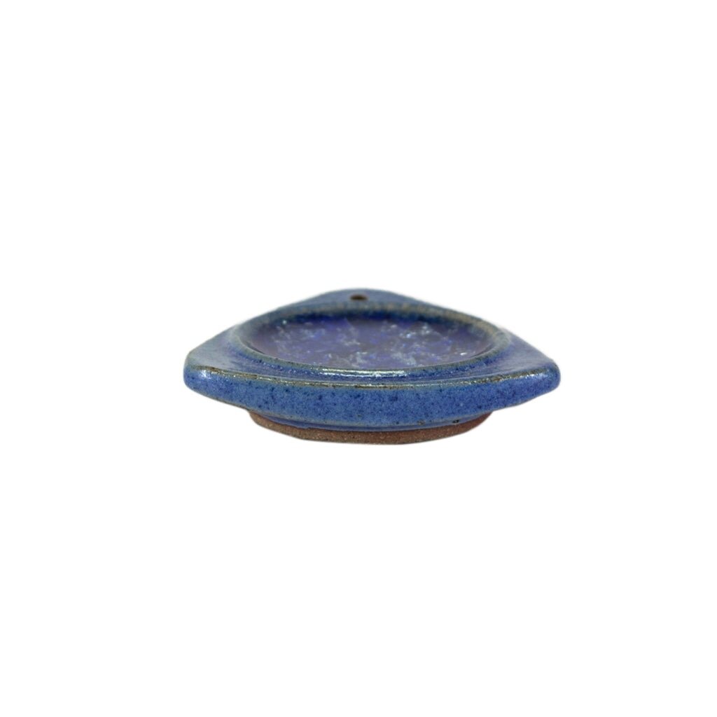 Ceramic Crystal Incense Holder – Triangle Ceramic with Crystal Incense Holder Small