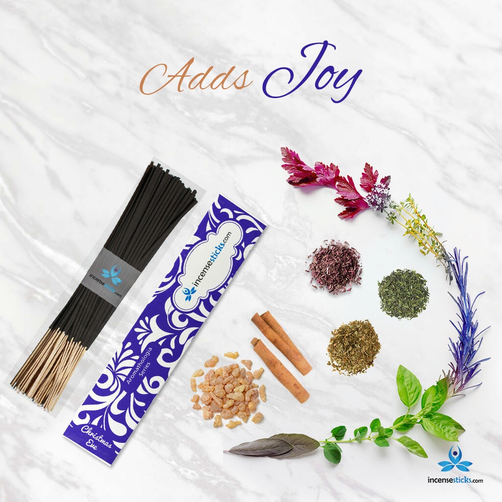 Christmas Incense 8" 12 Sticks Aromatologia Incense Sticks 1 Pack