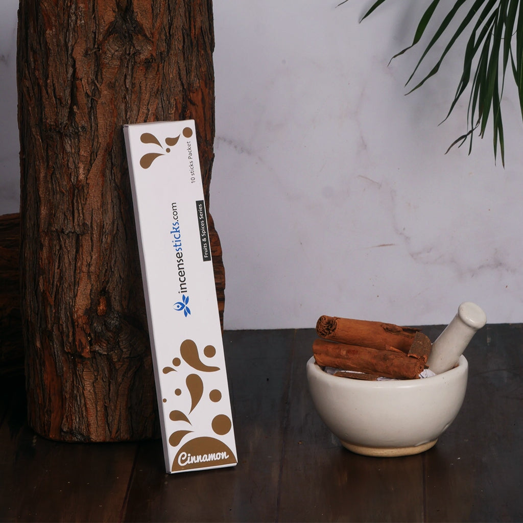 Cinnamon Incense 8" inch 10 Sticks Fruits & Spices