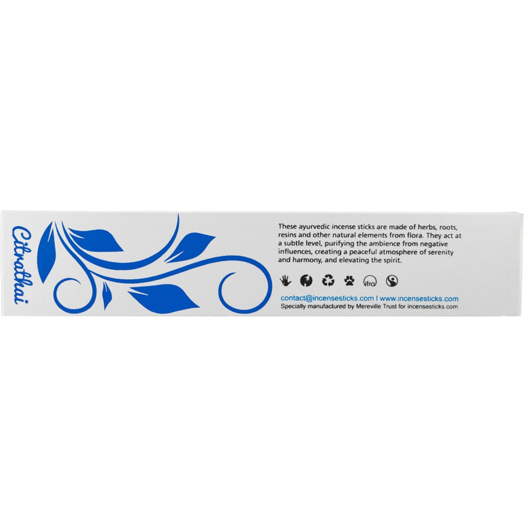 Citrathai Incense 8" 10 Sticks Ayurvedic incense