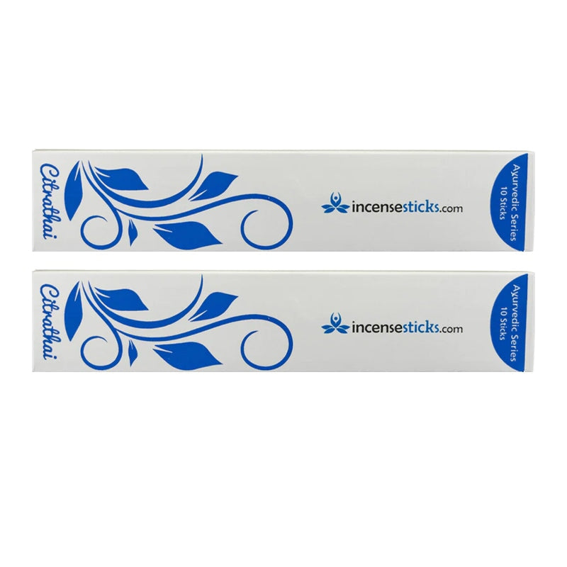 Citrathai Incense 8" 10 Sticks Ayurvedic incense 2 Packs