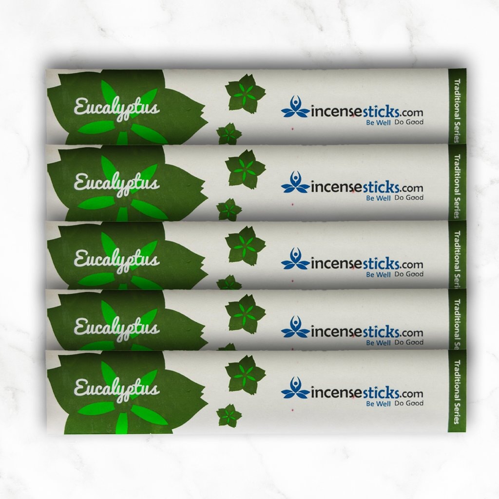 Eucalyptus Incense 4.5" 10 Sticks Mini Traditional 5 Packs 