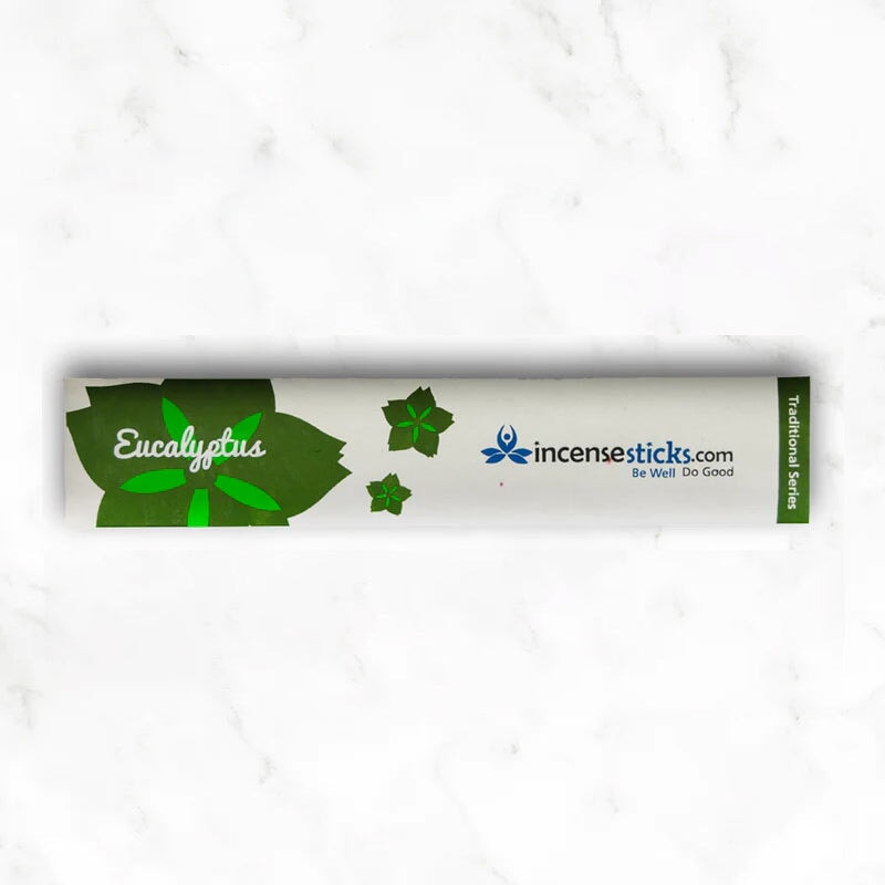 Eucalyptus Incense 8" 10 Sticks Traditional Incense 1 Pack