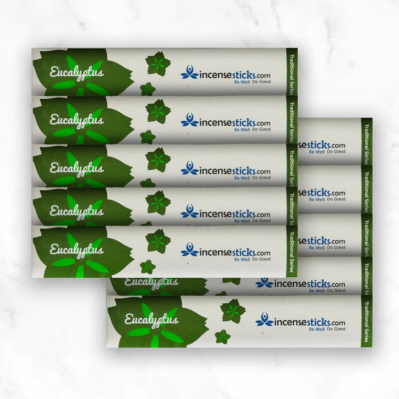 Eucalyptus Incense 8" 10 Sticks Traditional Incense 10 Packs