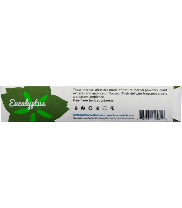 Eucalyptus Incense 8" 10 Sticks Traditional Incense 