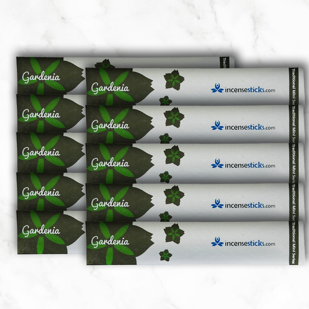 Gardenia Incense 8" 10 Sticks Traditional Incense 10 Packs