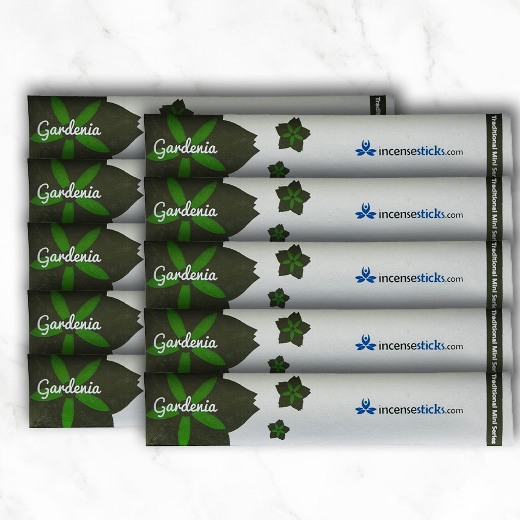 Gardenia Incense 8" 10 Sticks Traditional Incense 10 Packs 