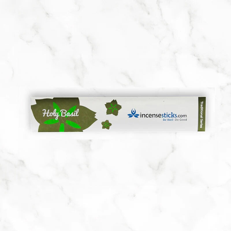Holy Basil Incense 8" 10 Sticks Traditional Incense 1 Pack