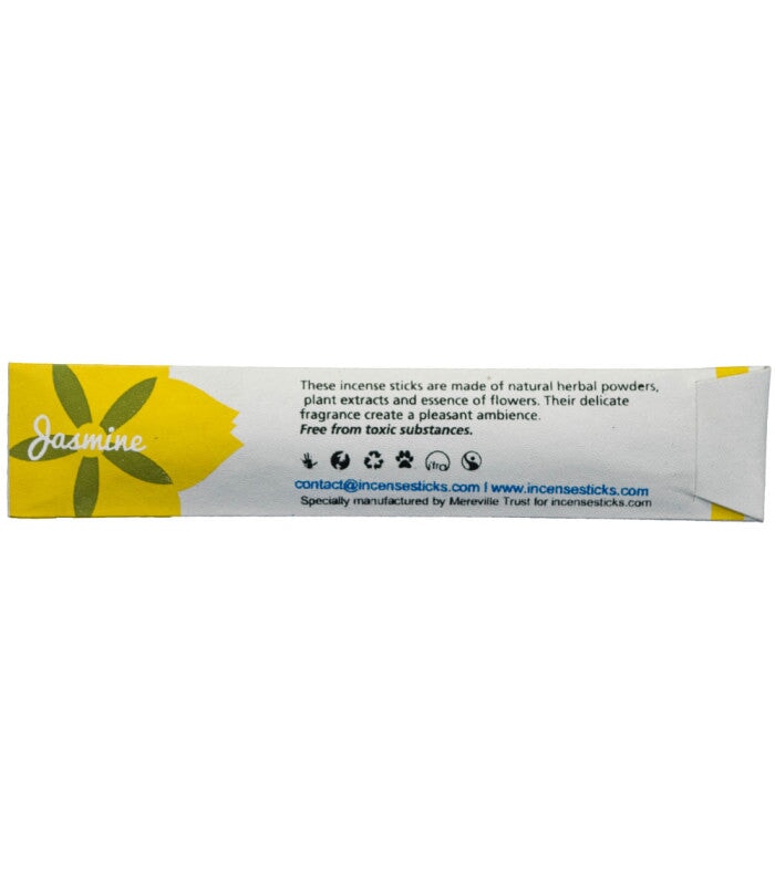 Jasmine Incense 8" 10 Sticks Traditional Incense
