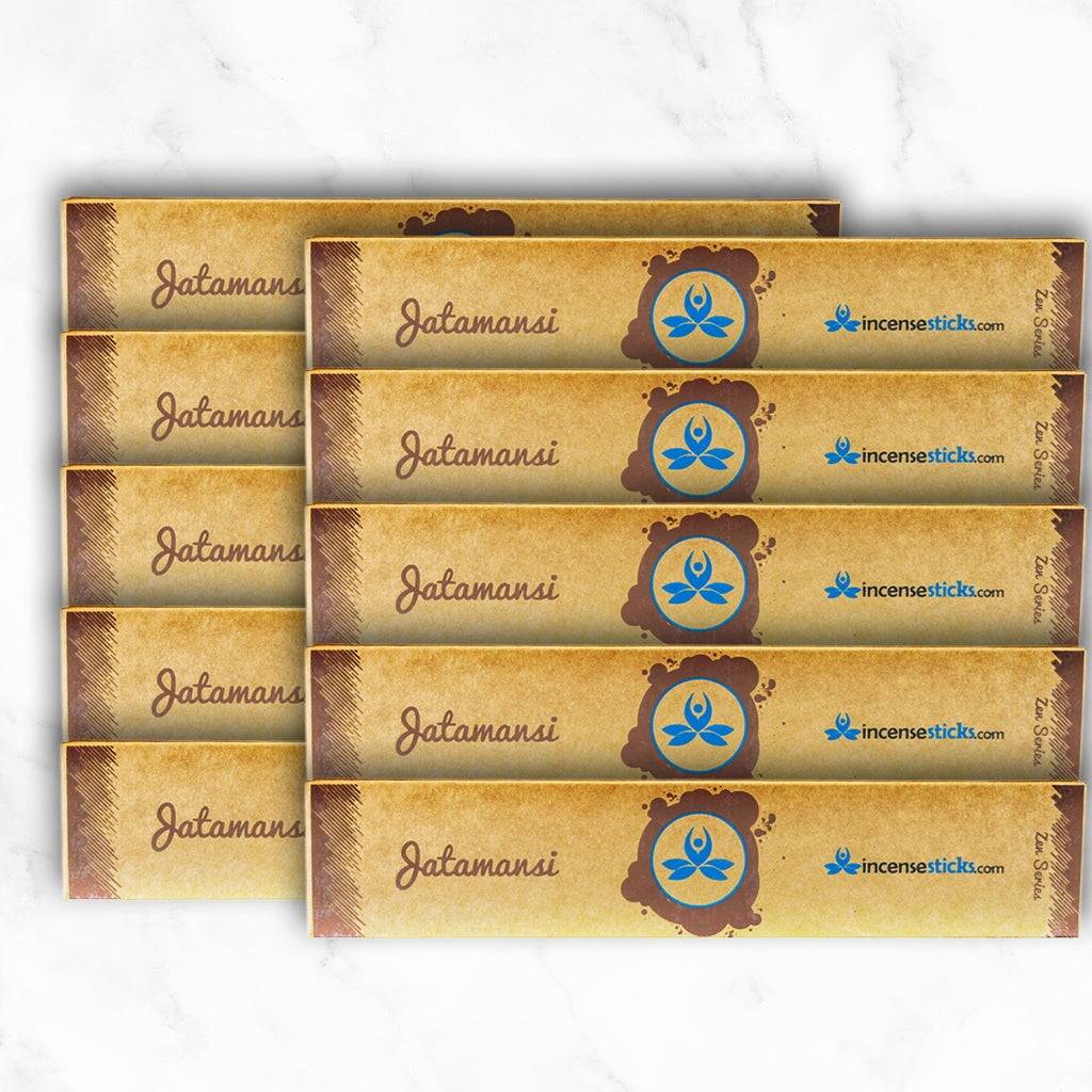 Jatamansi Incense 8" Inch 12 Sticks Zen Incense 10 Packs 