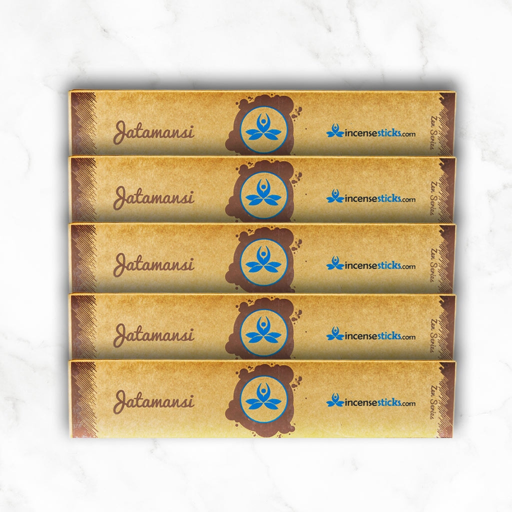 Jatamansi Incense 8" Inch 12 Sticks Zen Incense 5 Packs 