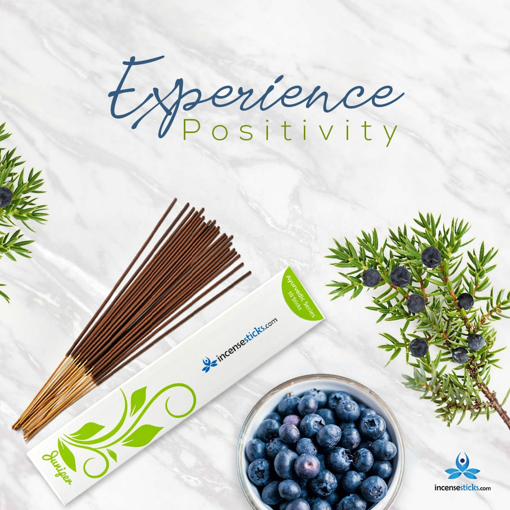 Juniper Incense 8" 10 Sticks Ayurvedic incense 1 Pack