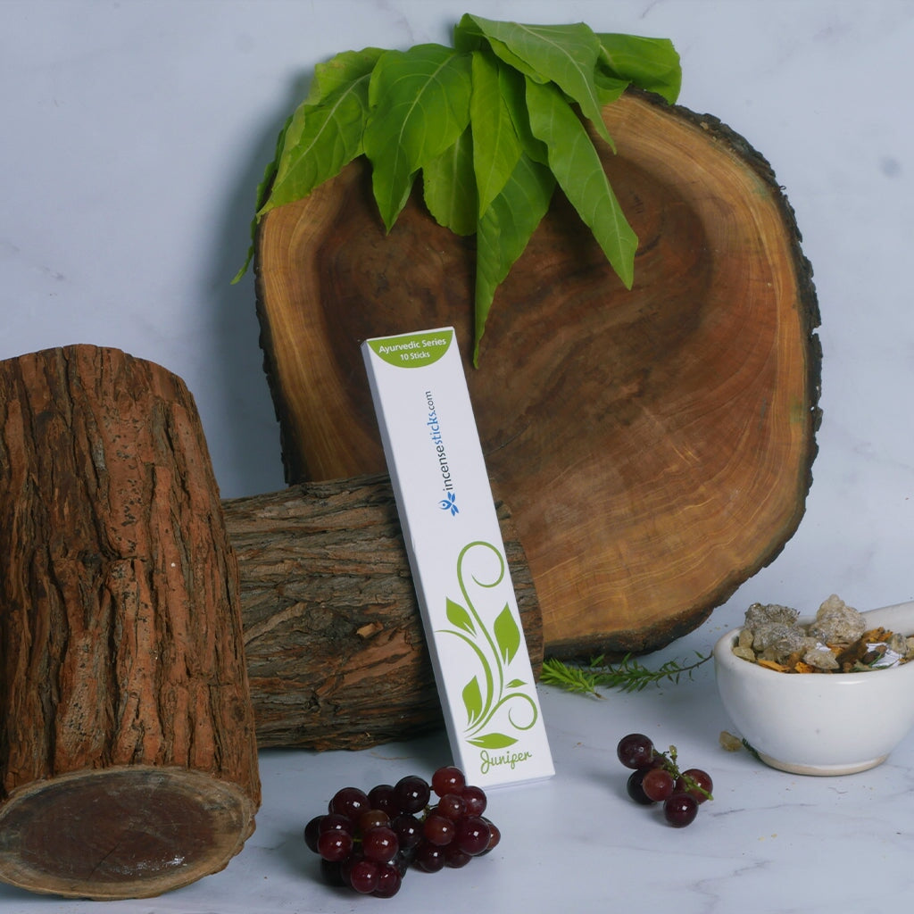Juniper Incense 8" 10 Sticks Ayurvedic incense