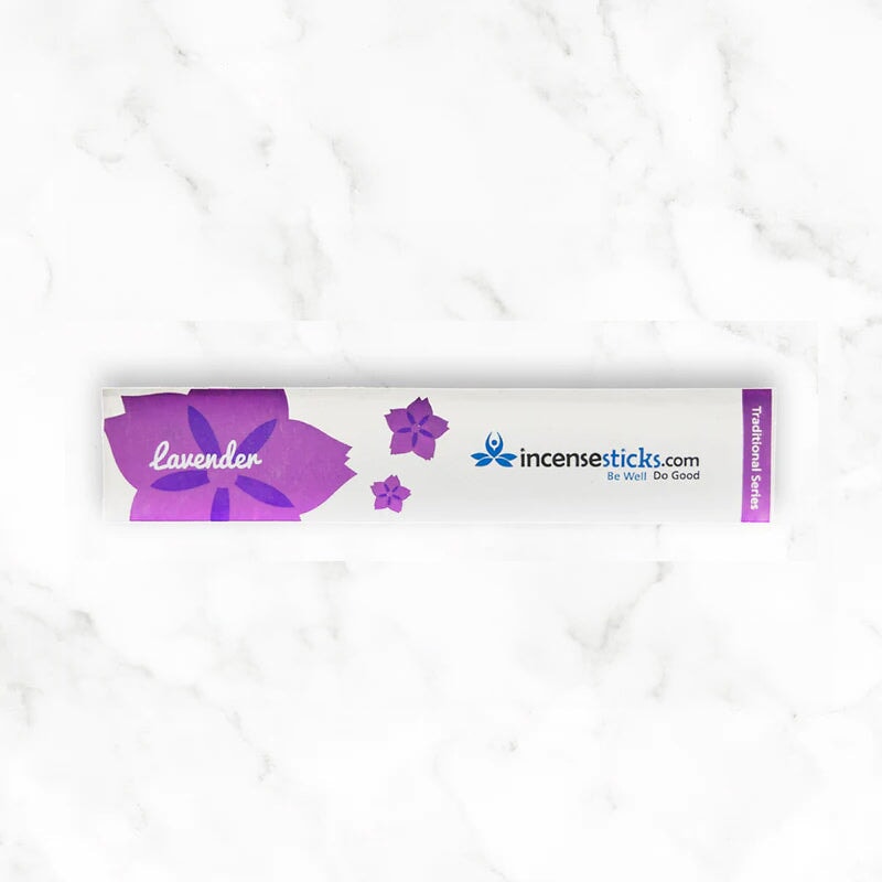Lavender Incense 8" 10 Sticks Traditional Incense 1 Pack