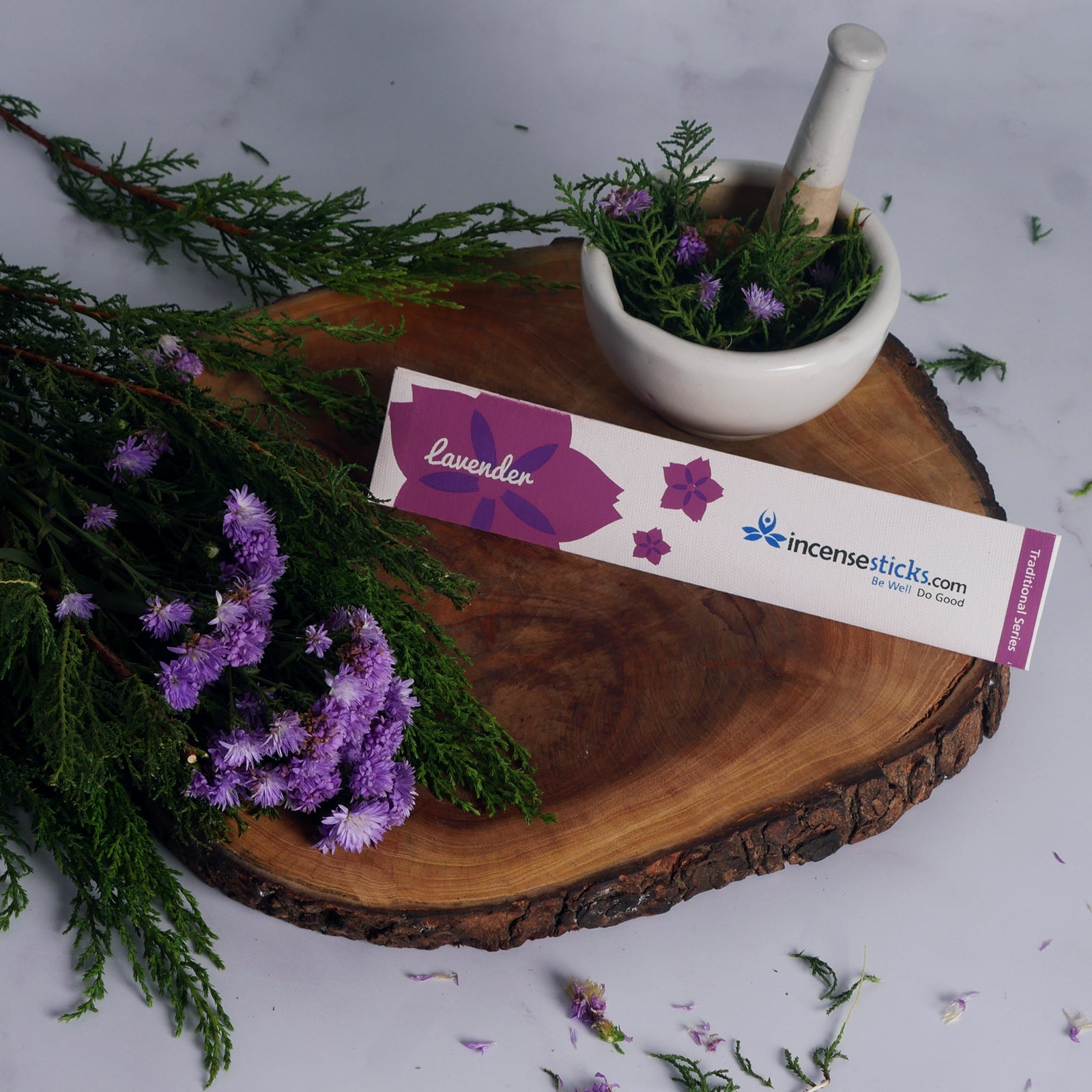 Lavender Incense 8" 10 Sticks Traditional Incense