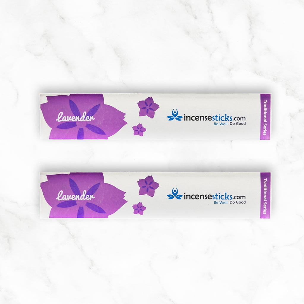 Lavender Incense 8" 10 Sticks Traditional Incense 2 Packs