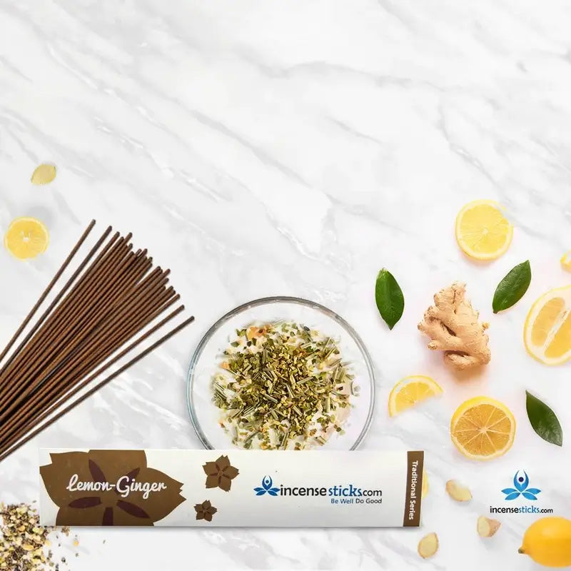 Lemon Ginger Incense 4.5" 10 Sticks