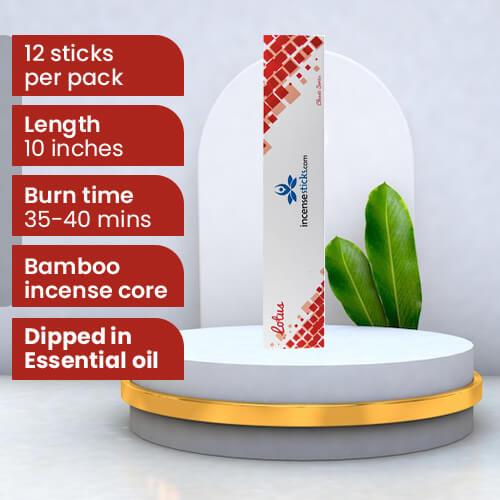 Lotus Incense 10" inch 12 Sticks