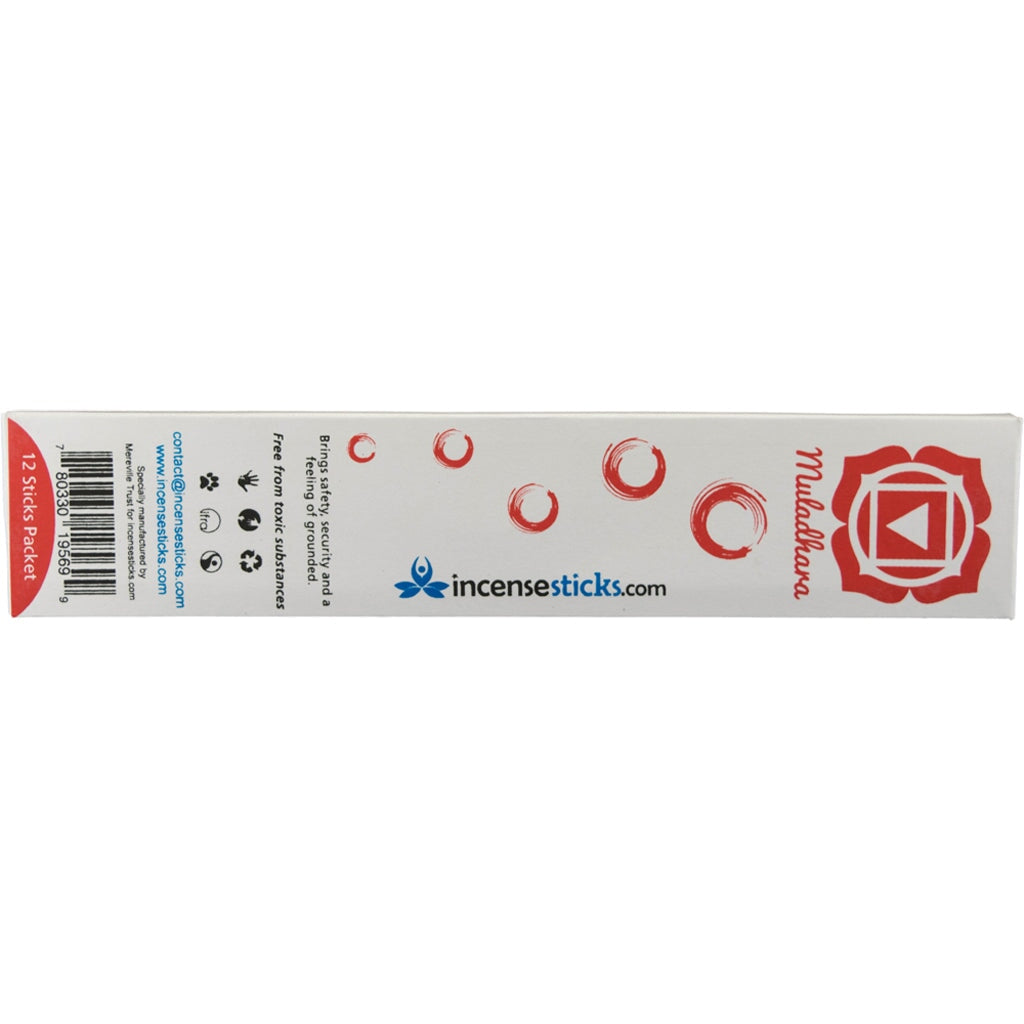 Muladhara Incense 8" inch 12 Sticks Chakra incense