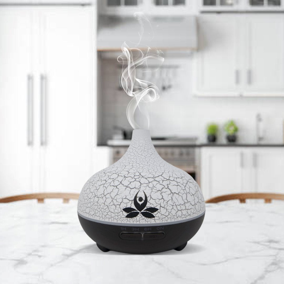 Multipurpose Essential Oil Diffuser With Light (Tejas) Electronic Diffuser Dark brown