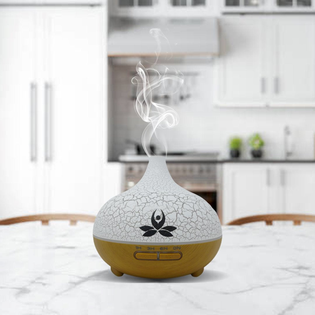 Multipurpose Essential Oil Diffuser With Light (Tejas) Electronic Diffuser Light brown