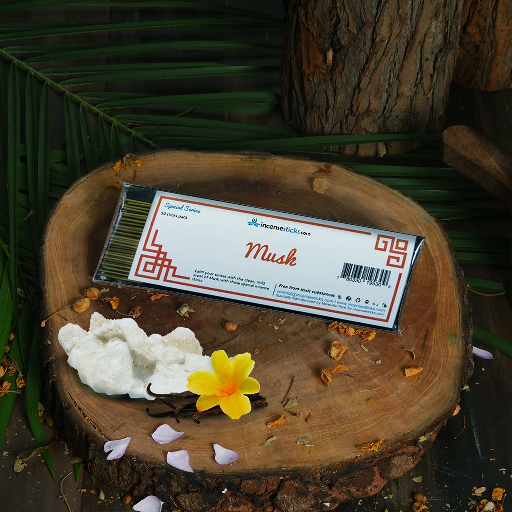 Musk Incense 8" 50 Sticks Special Incense