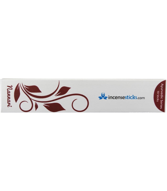 Nannari Incense 8" 10 Sticks Ayurvedic incense 1 Pack