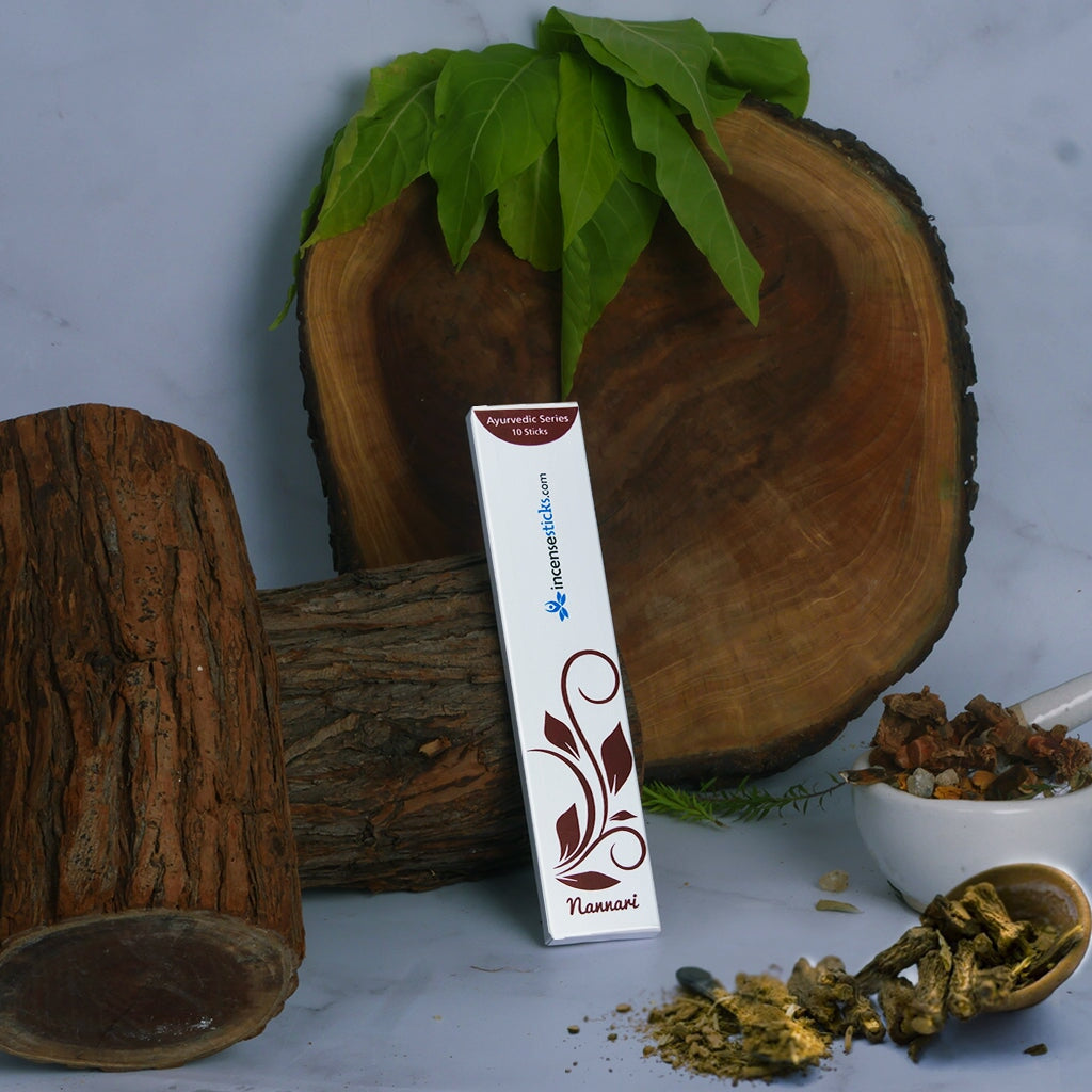 Nannari Incense 8" 10 Sticks Ayurvedic incense