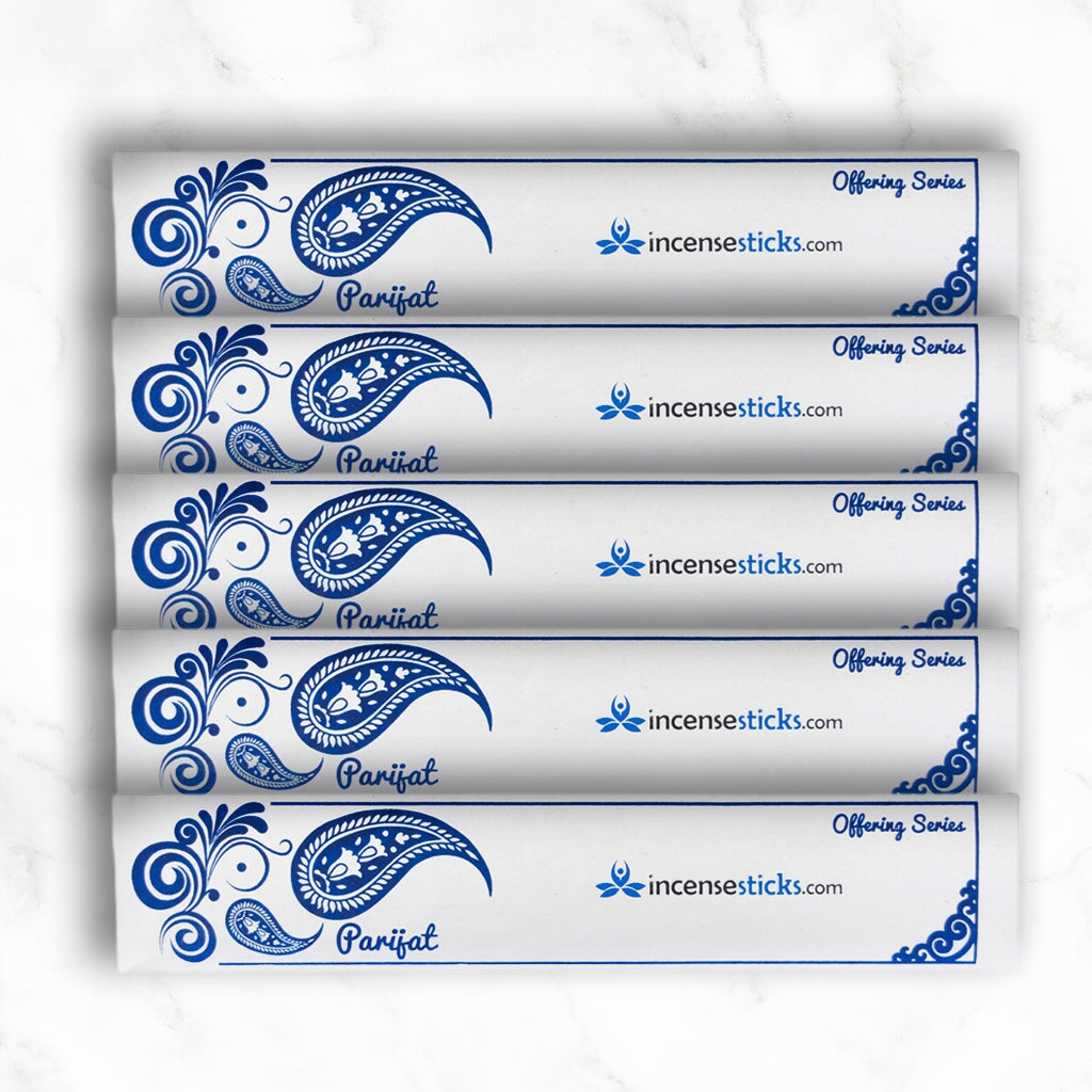 Parijat Incense 10" 20 Sticks Offering incense 5 Packs