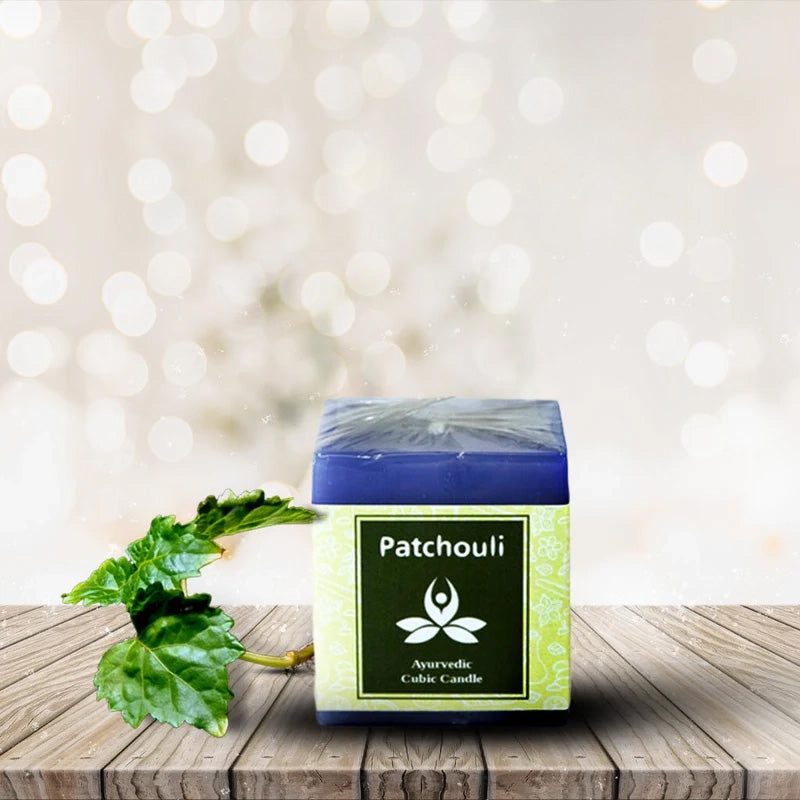 Patchouli Ayurvedic Cubic Candle