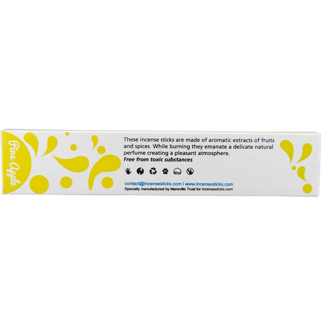 Pineapple Incense 8" inch 10 Sticks Fruits & Spices
