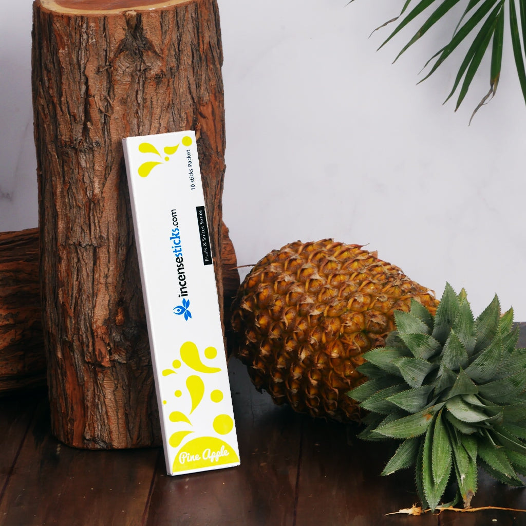 Pineapple Incense 8" inch 10 Sticks Fruits & Spices 