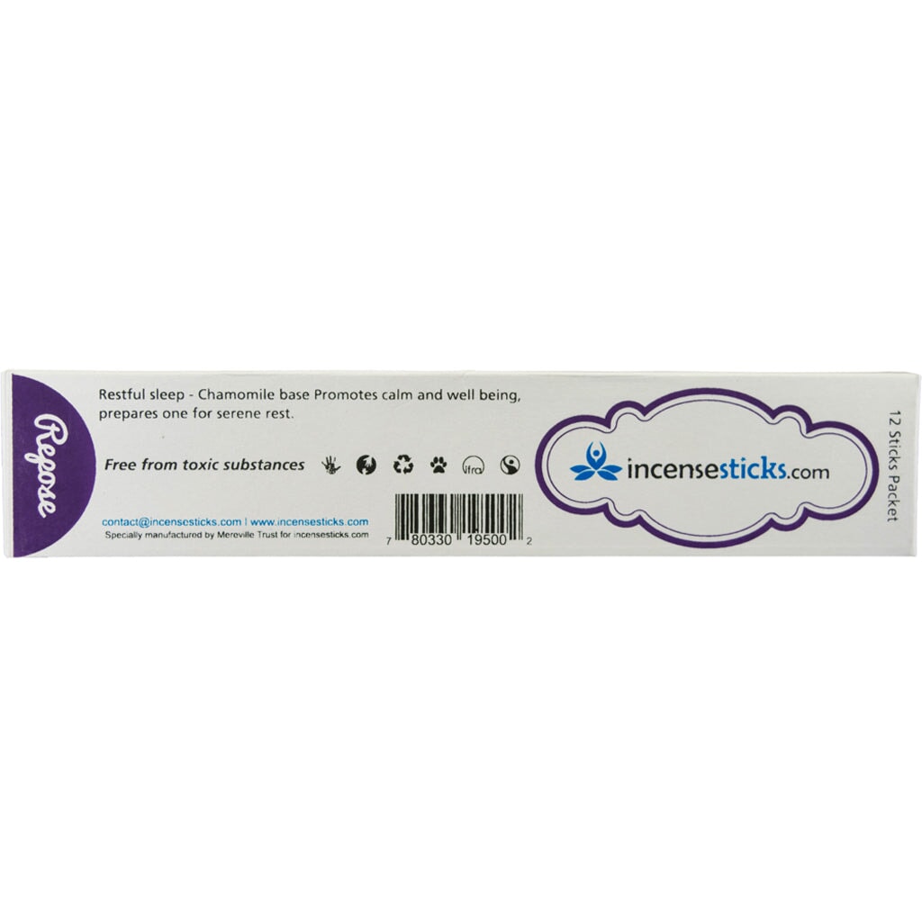 Repose Incense 8" 12 Sticks Aromatologia Incense Sticks